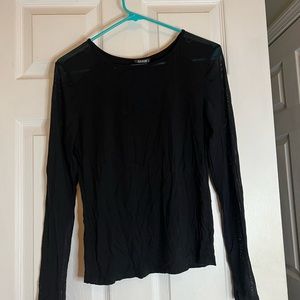 Black, long sleeve shirt